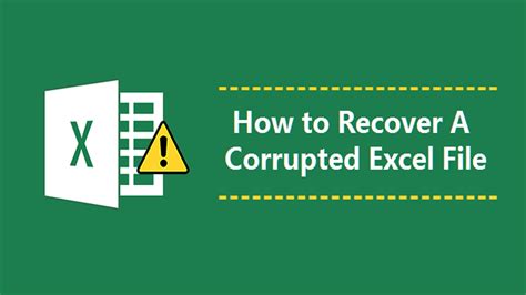 Checking for Corruption in the Excel File