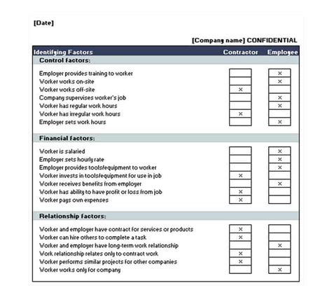 Checklist Template