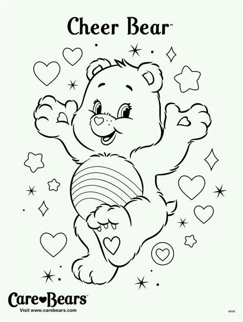 Cheer Bear Coloring Page