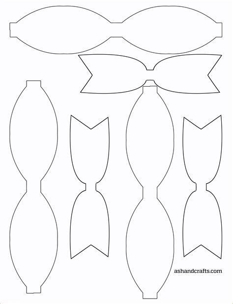 Cheer Bow Template 2