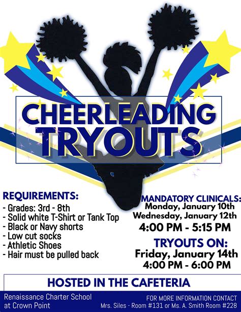 Cheer Tryout Flyer Templates