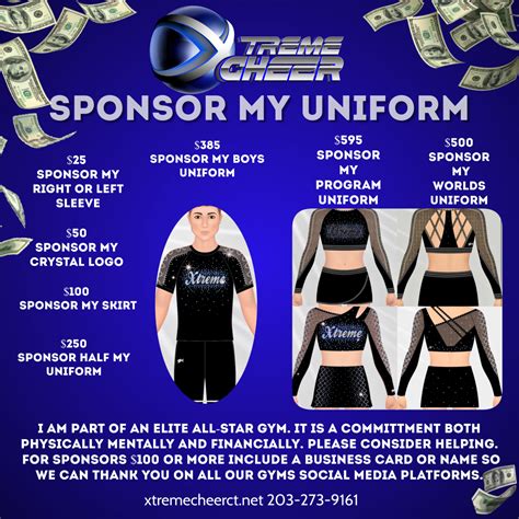 Cheer Uniform Sponsorship