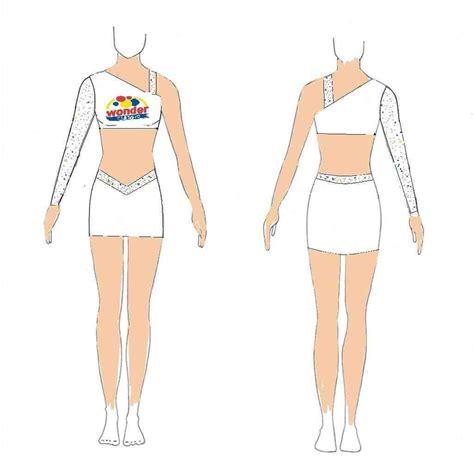 Cheer Uniform Template Accessories