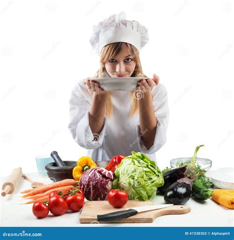 A chef creating a new recipe