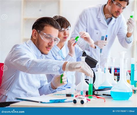 Chemists working in the lab