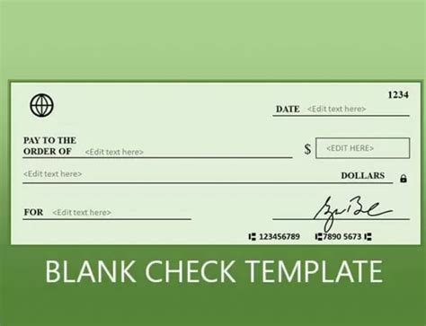 Cheque Template Design 4