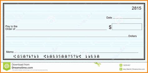 Blank Cheque Template in Microsoft Word