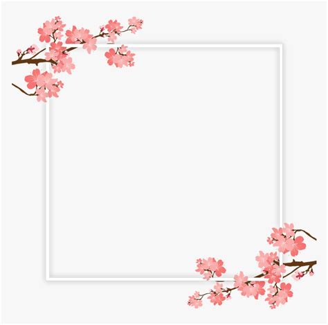 Cherry Blossom Border Template