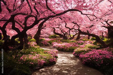 Cherry Blossom Garden Template