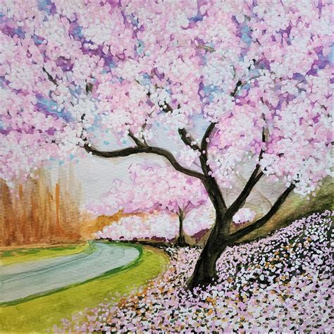 Cherry Blossom Mixed Media