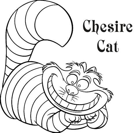 Cheshire Cat coloring pages