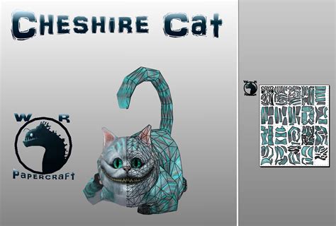 Cheshire Cat paper craft