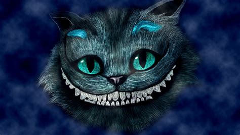 Cheshire Cat smiling illustration