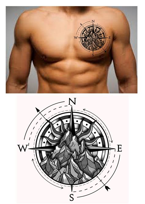 Chest tattoo design