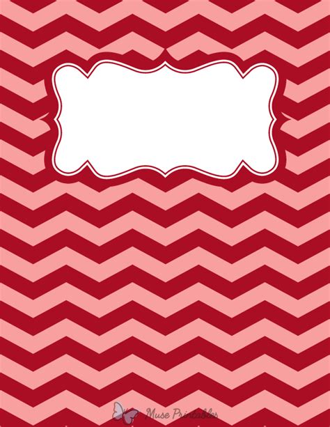 Chevron binder cover