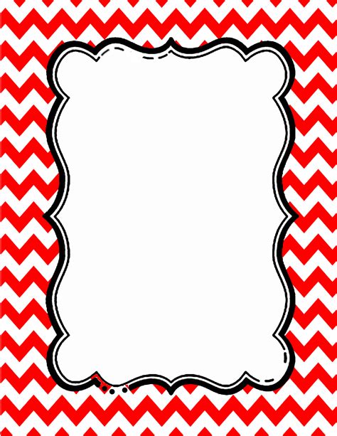 Chevron Border Printable