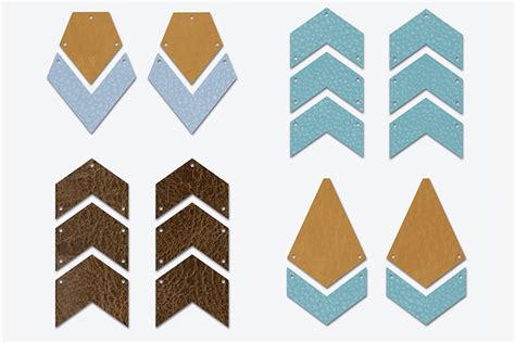 Chevron Earring Template