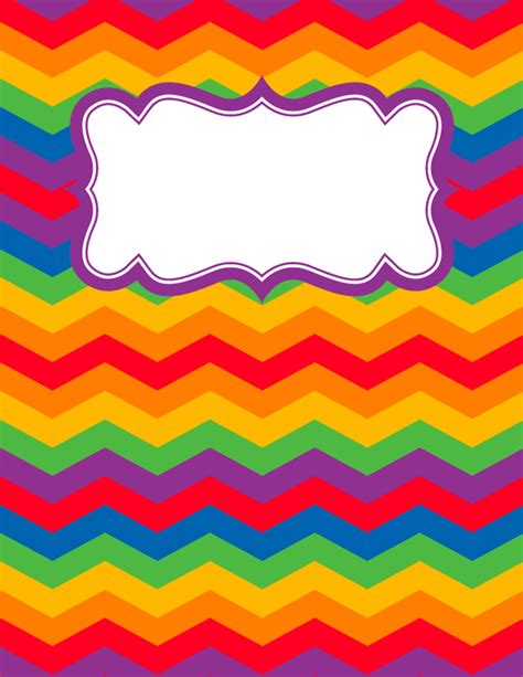 Chevron pattern binder cover