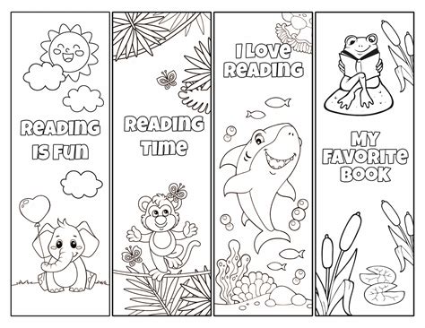 Children's Bookmark Template