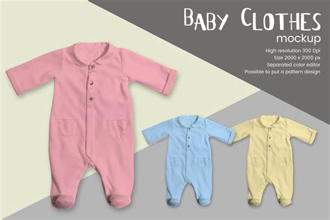 Children's Clothing Mockup Template