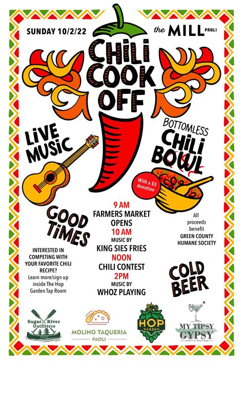 Chili Cook Off Printables