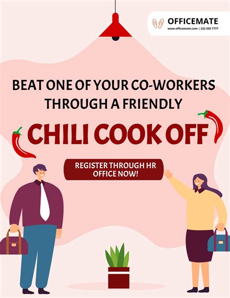 Chili Cook-Off Flyer Template 2