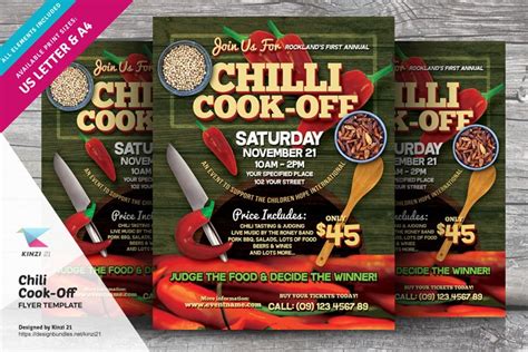 Chili Cook-Off Flyer Template 3