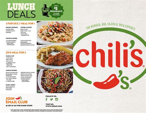 Chili's Entrees Menu