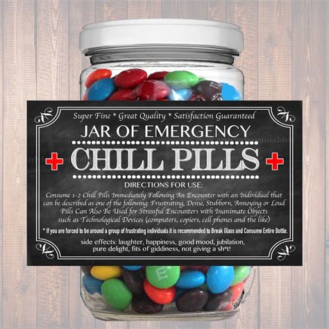 Chill Pill Label Template Design Ideas