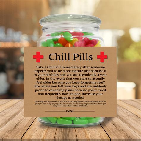 Chill pill labels design 3