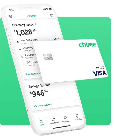 A screenshot of Chime Bank account settings