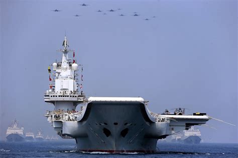 China's new aircraft carrier flight deck