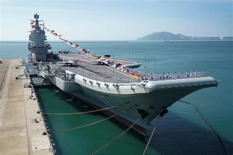 China's new aircraft carrier in action