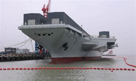 China's new aircraft carrier at sea