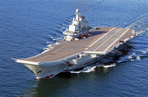 China's aircraft carrier, Liaoning, in dry dock