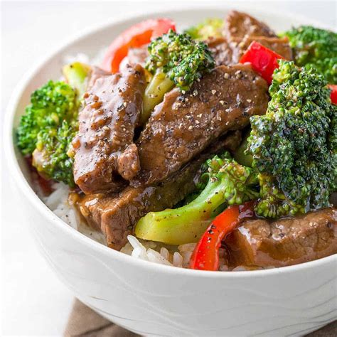 Chinese beef with broccoli