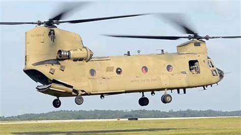 CH-47 Chinook Helicopter Takeoff