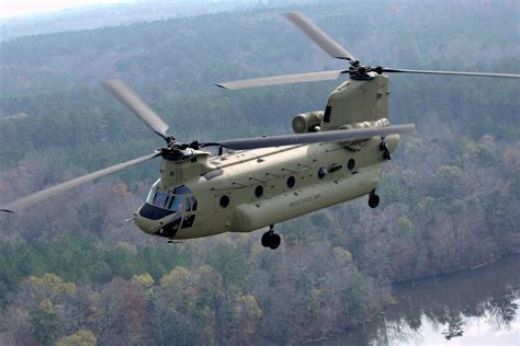 Chinook helicopter transportation