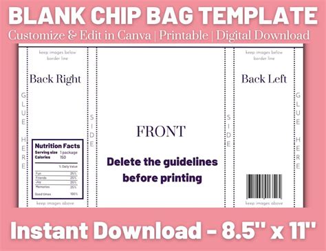 Chip Bag Template 10