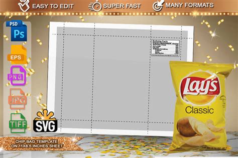 Chip Bag Template Design 1