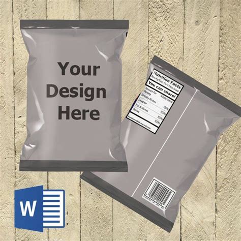 Chip Bag Template Design 2