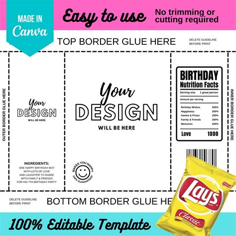 Chip Bag Template Design 5