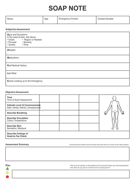 Chiropractic Soap Notes Template Formats Word