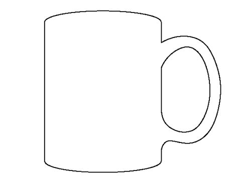 Chocolate mug template