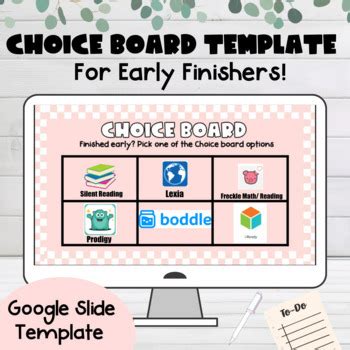 Choice Board Template Google Slides 1