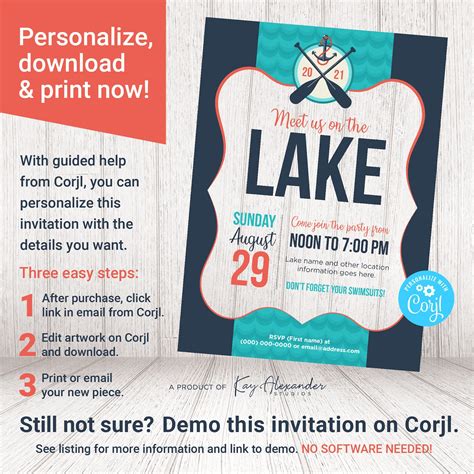 Choosing the Right Lake Party Invitation Template