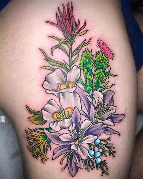 Choosing wildflower tattoo design