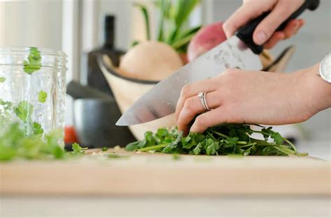 Chopping fresh herbs with Jolly Green Giant Chopper