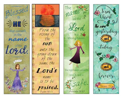 Christian Bookmarks for Bible Study