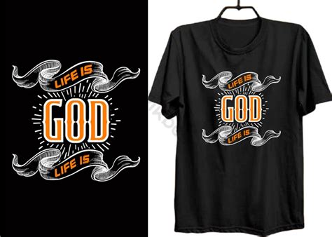 Christian t-shirt design template with a bold cross symbol